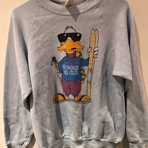 Vintage I stole my boyfriends shirt duck crewneck